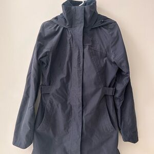 The North Face Navy Hooded Trench Coat